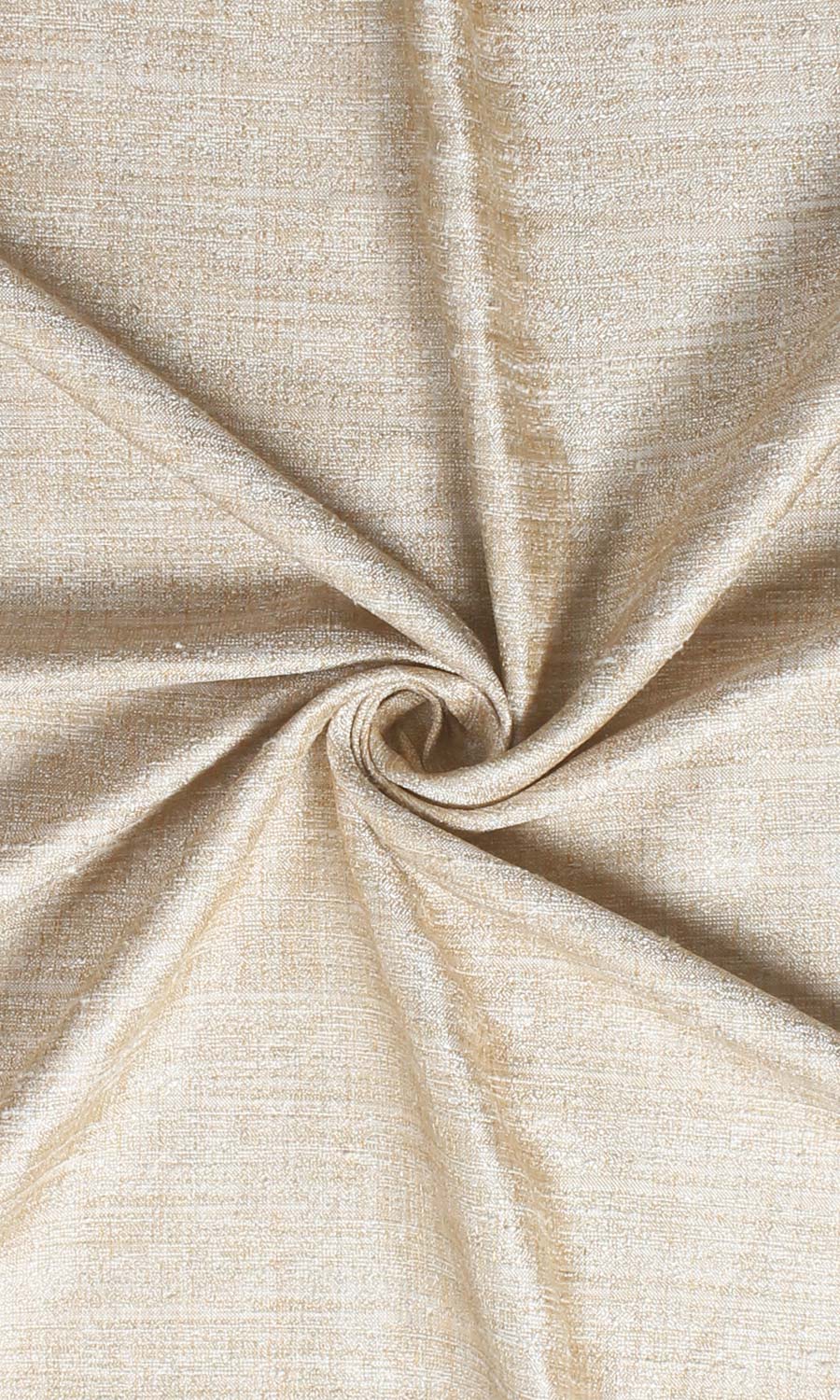 Faux Silk Textured Home Textile Fabric Material By the Yard (Pale Beige)