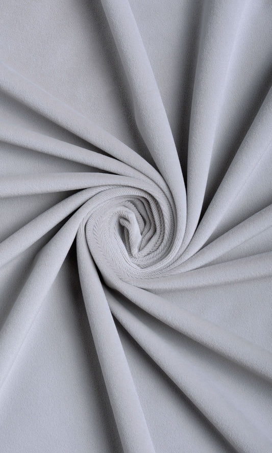 Velvet Home Décor Fabric By the Yard (Steel Grey/ Blue)
