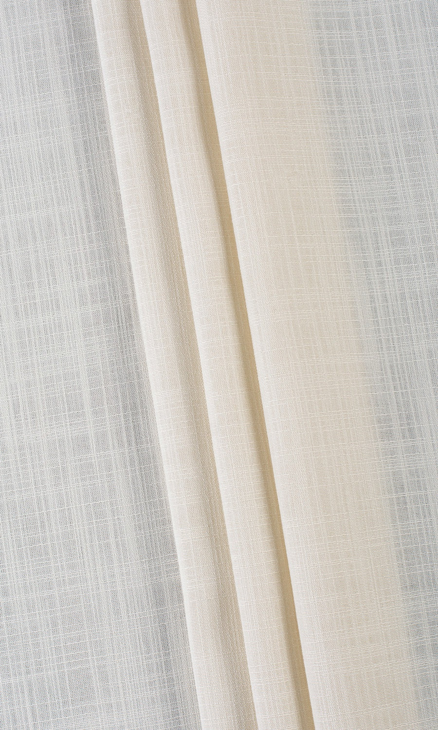 Semi-Sheer Home Textile Fabric Material By the Yard (Warm Ivory/ Pale Beige)