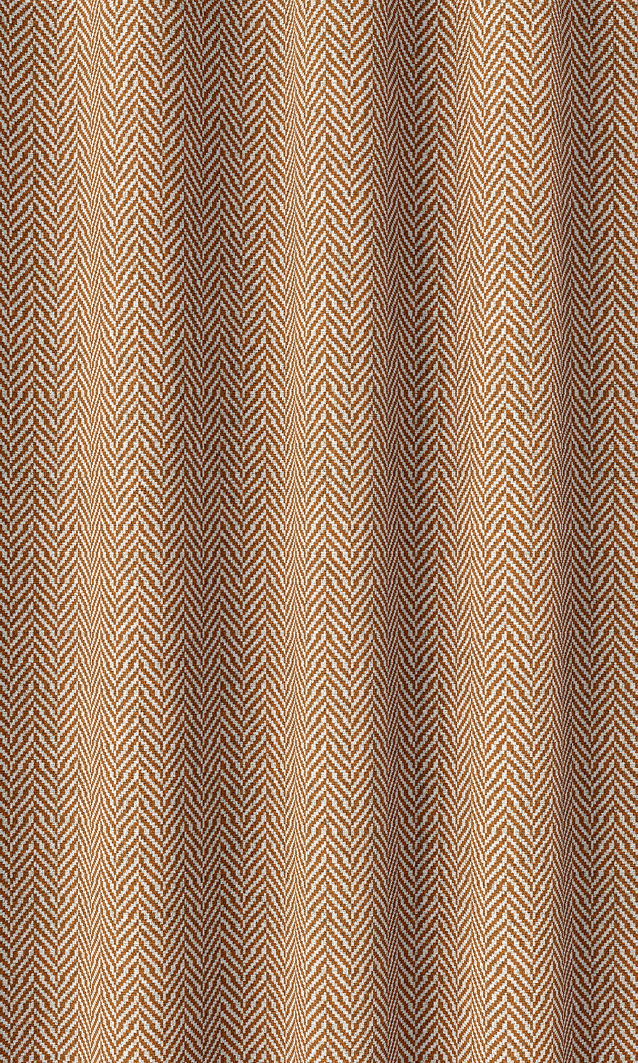 Herringbone Home Décor Fabric Sample (Orange/ White)