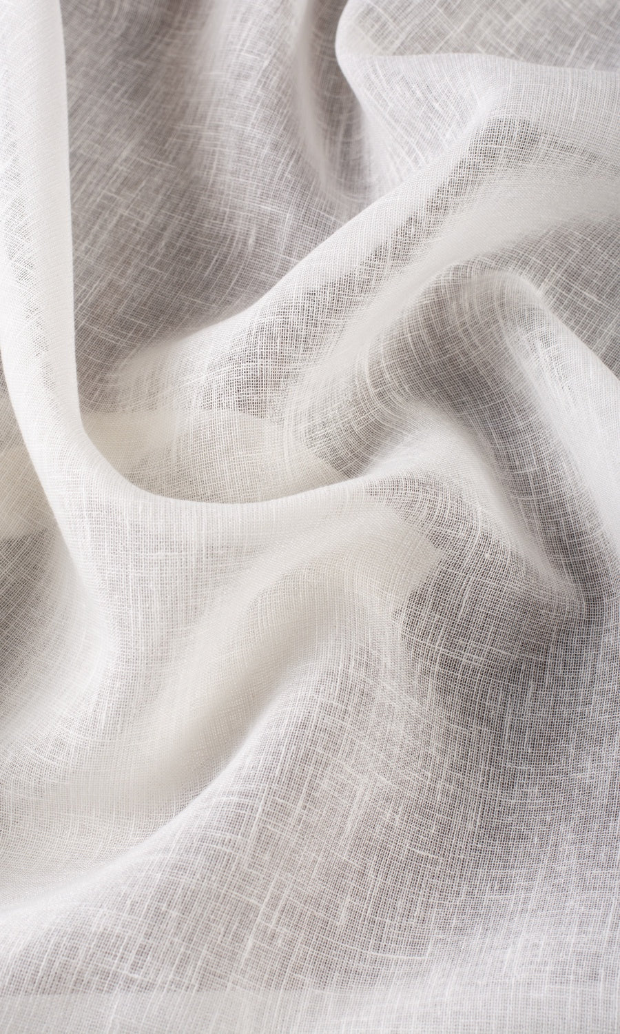 Plain Sheer Window Treatments Fabric By the Yard (Cream/ Off-White)