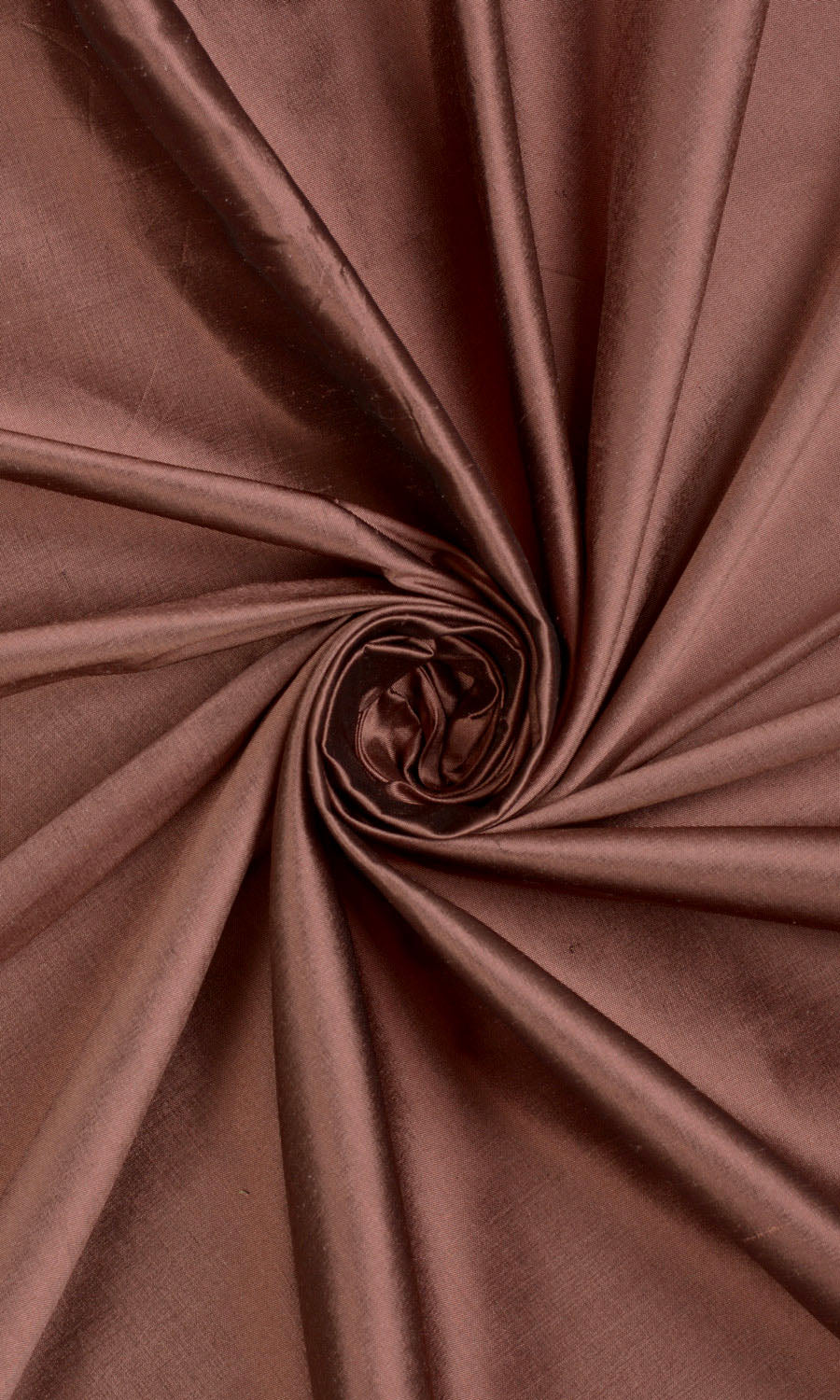 Shantung Silk Home Décor Fabric By the Yard (Cognac Red/ Brown)