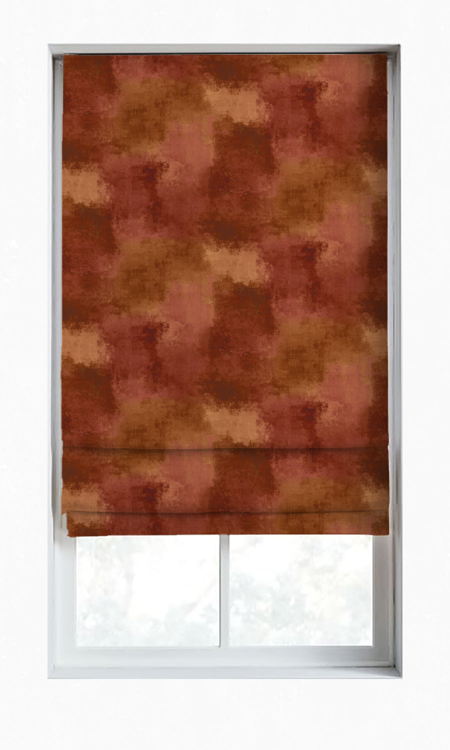 Dimout Window Treatments Fabric Sample (Copper Red/ Gold/ Orange)