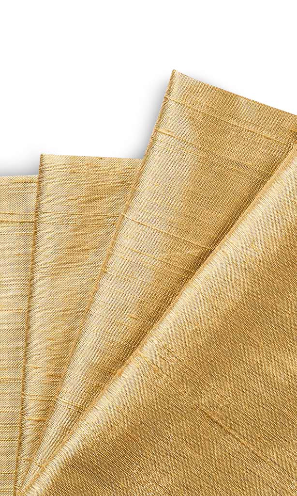 Dupioni Silk Window Treatments Fabric Sample (Golden Beige/ Brown)