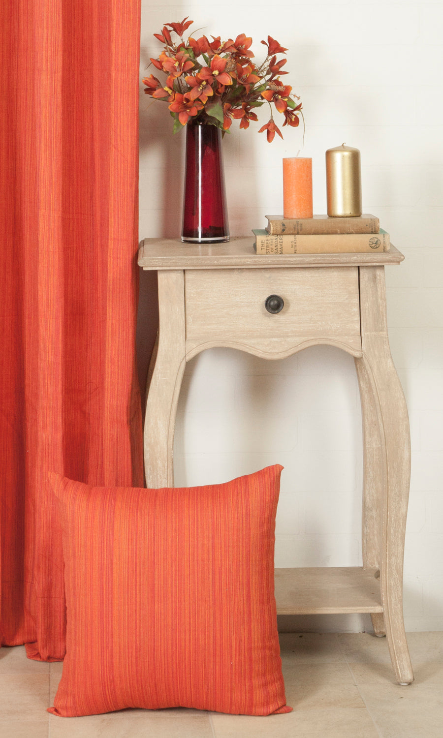 Cotton Free Fabric Material Sample (Orange)