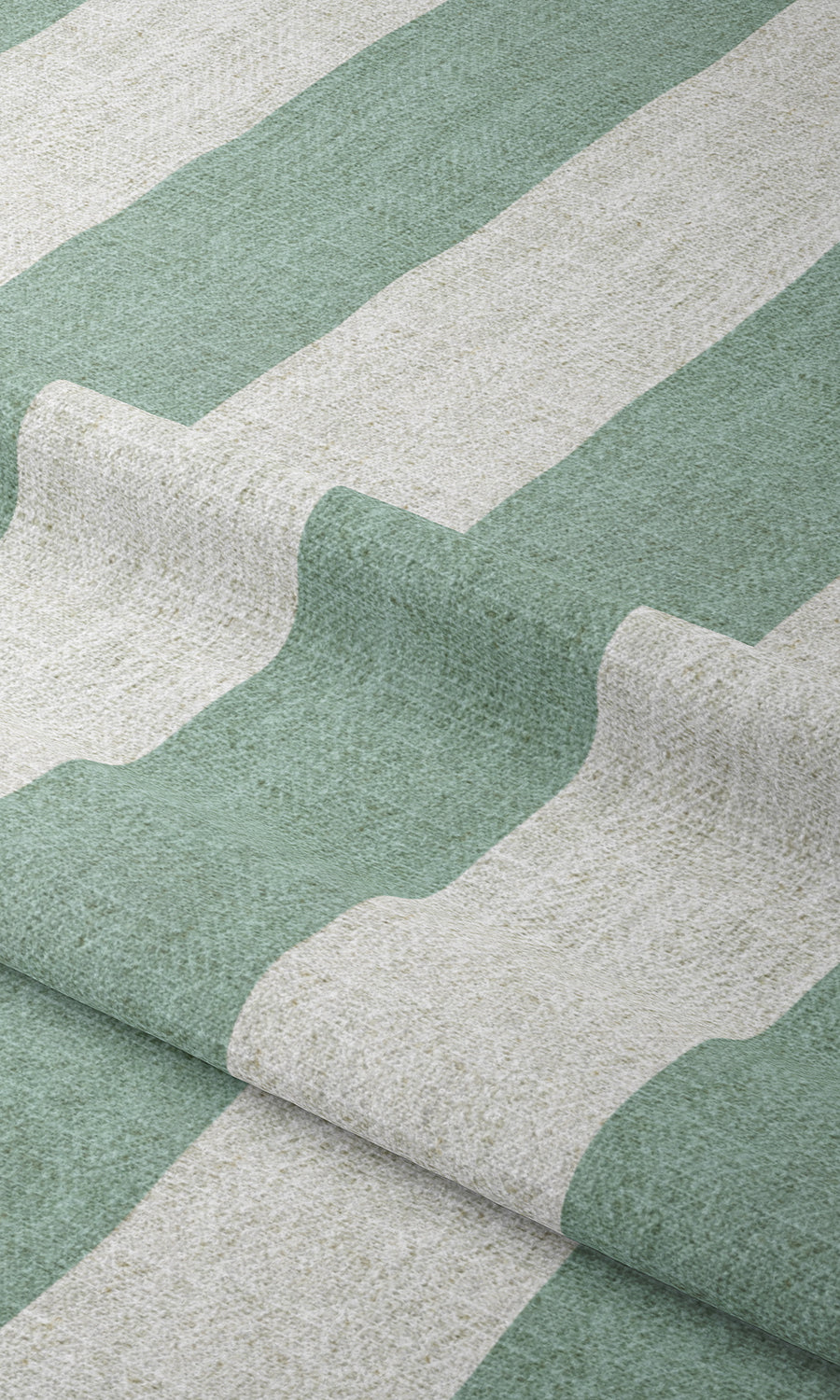 Striped Window Treatments Fabric Sample (Egg Blue/ White)