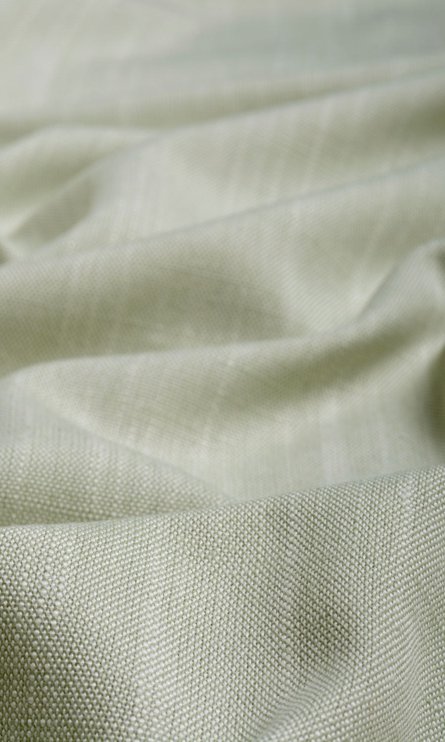 Plain Linen Texture Home Textile Fabric Material Sample (Mint Green)