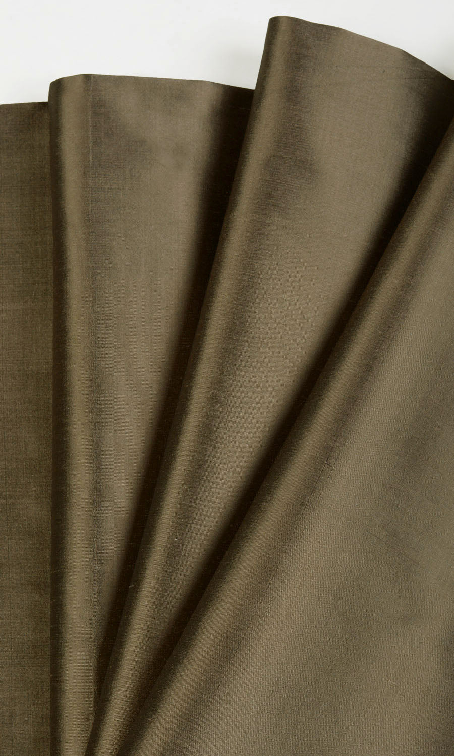 Shantung Silk Fabric Material By the Yard (Cedar Brown)