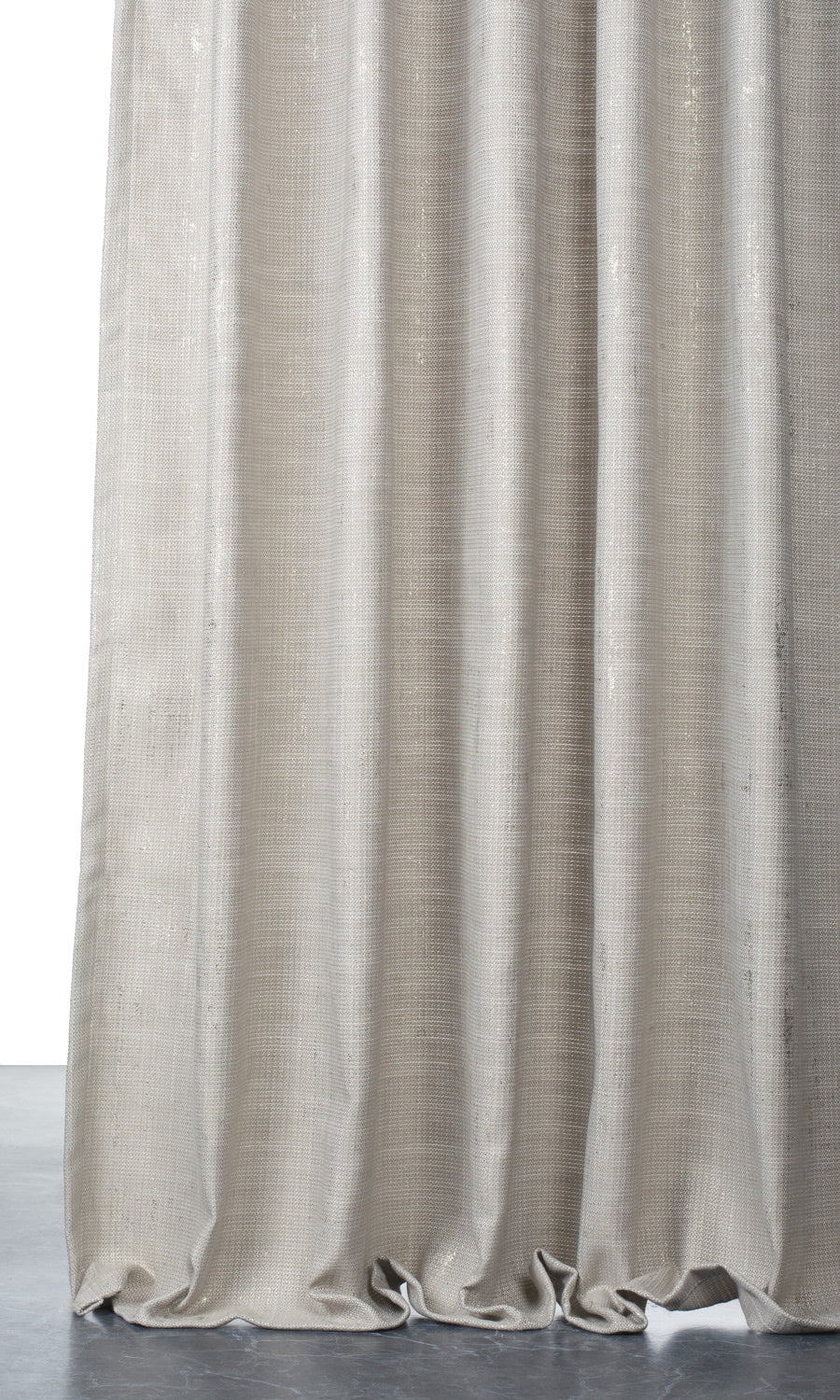 Metallic Accented Window Treatments Fabric By the Yard (Taupe Gray-Brown)
