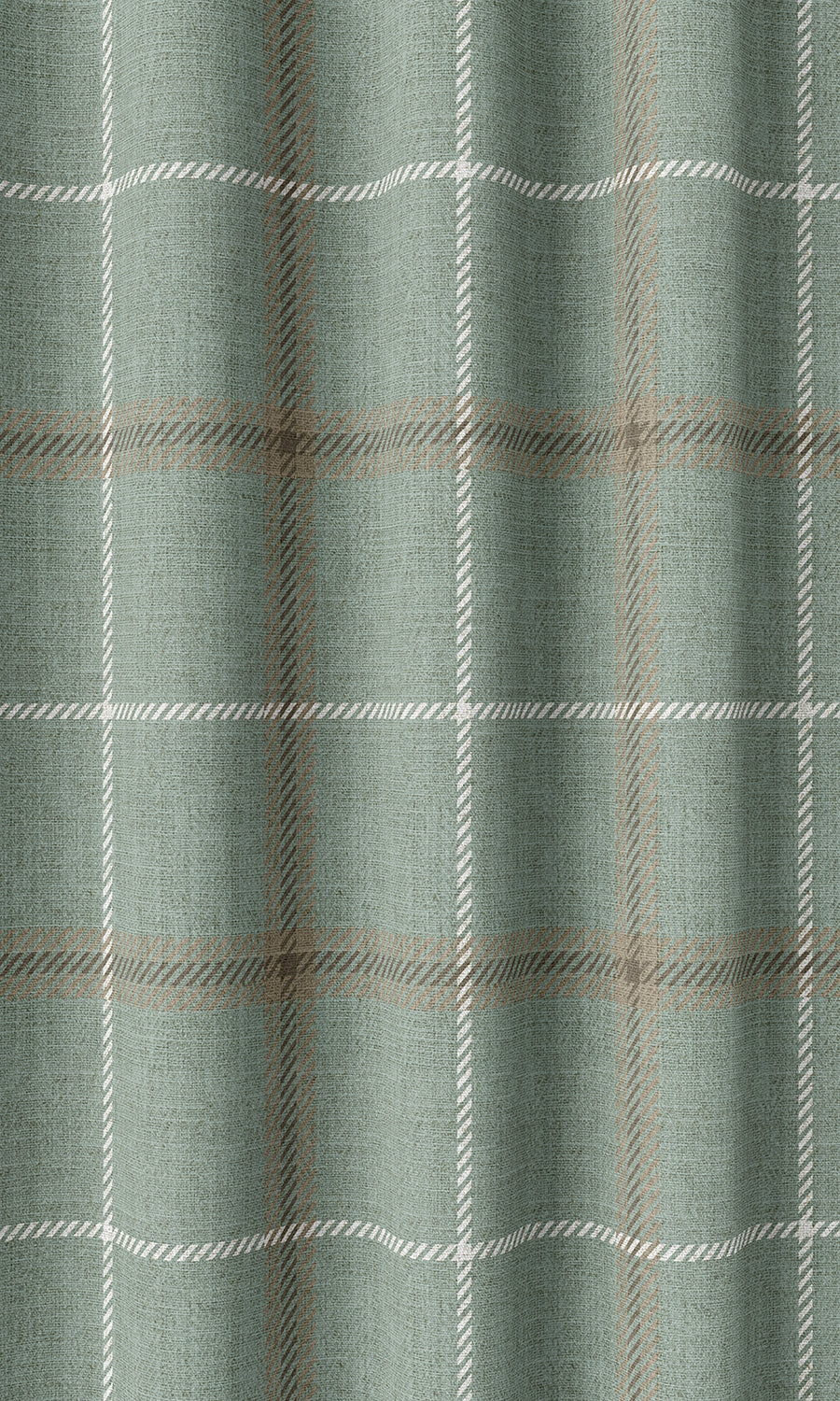 Checkered Home Décor Fabric Sample (Duck Egg Blue)