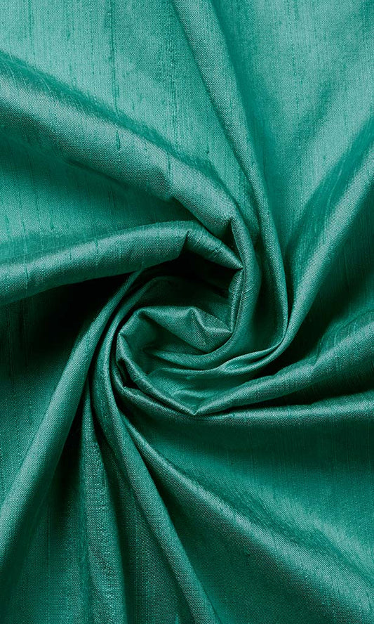 Dupioni Silk Home Décor Fabric By the Yard (Seafoam Green/ Blue)
