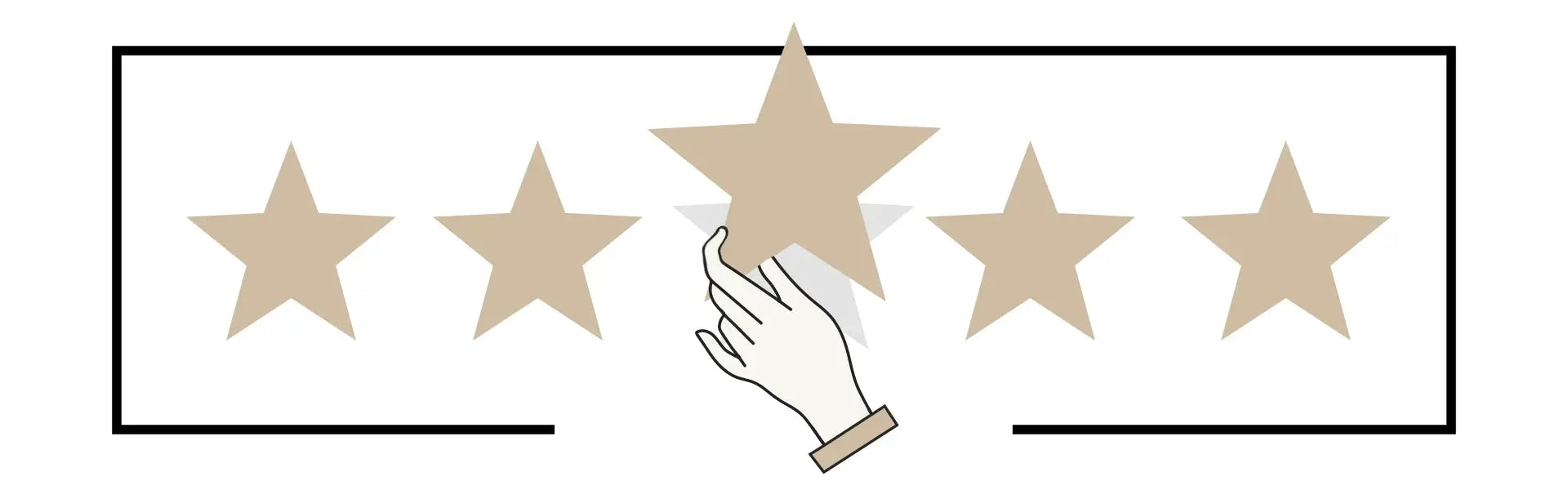 Five stars review illustration