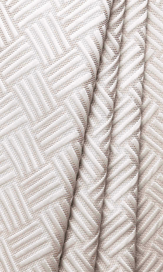 Silk Blend Home Décor Fabric Sample (Cappuccino White)