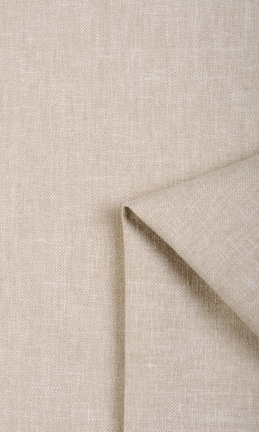 Linen Blend Fabric By the Yard for Curtains & Drapes (Beige)