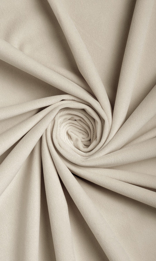 Velvet Home Décor Fabric By the Yard (Soft Tan/ Beige)