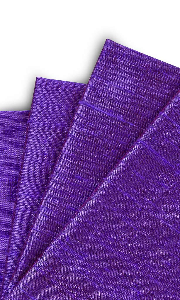 Pure Silk Window Treatments Fabric Sample (Purple)