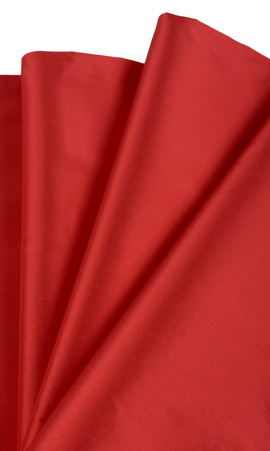 Shantung Silk Fabric Material By the Yard (Red)
