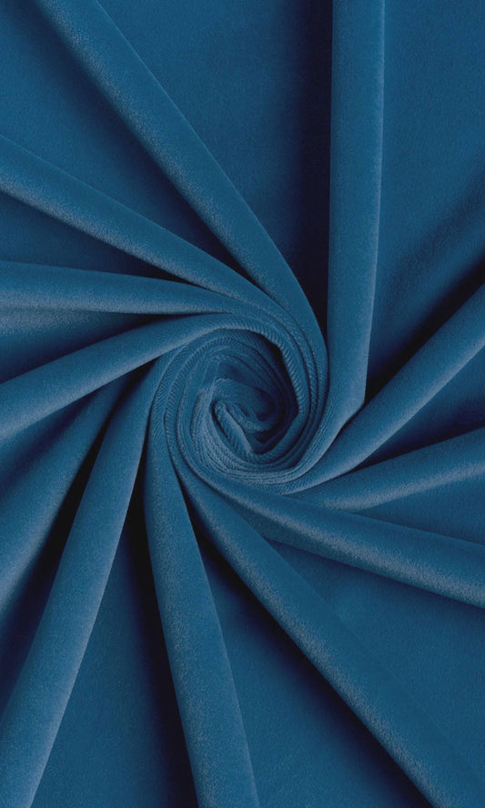 Velvet Home Décor Fabric By the Yard (French Blue)