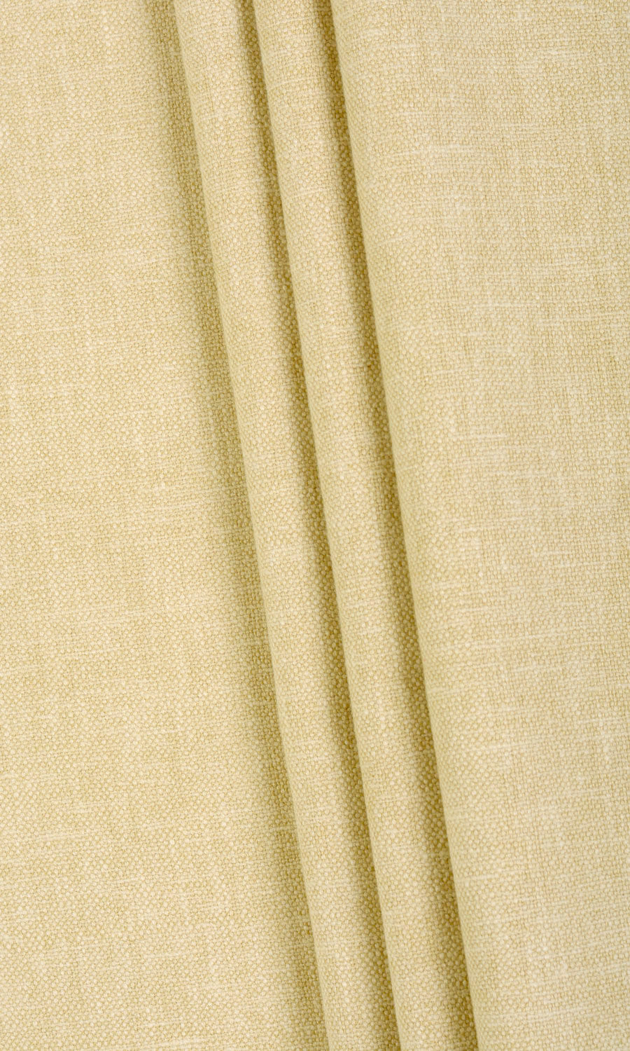 Linen Blend Home Décor Fabric By the Yard (Pale Yellow)