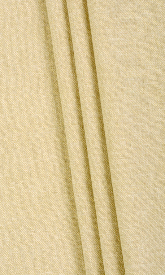 Linen Blend Home Décor Fabric By the Yard (Pale Yellow)