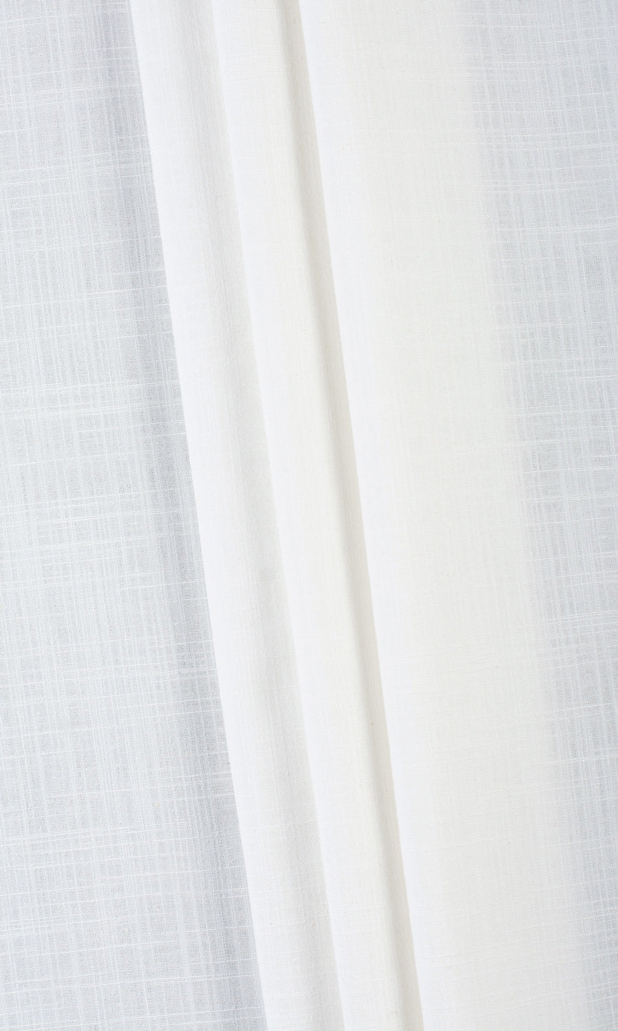 Plain Linen-Texture Fabric Material By the Yard (White)