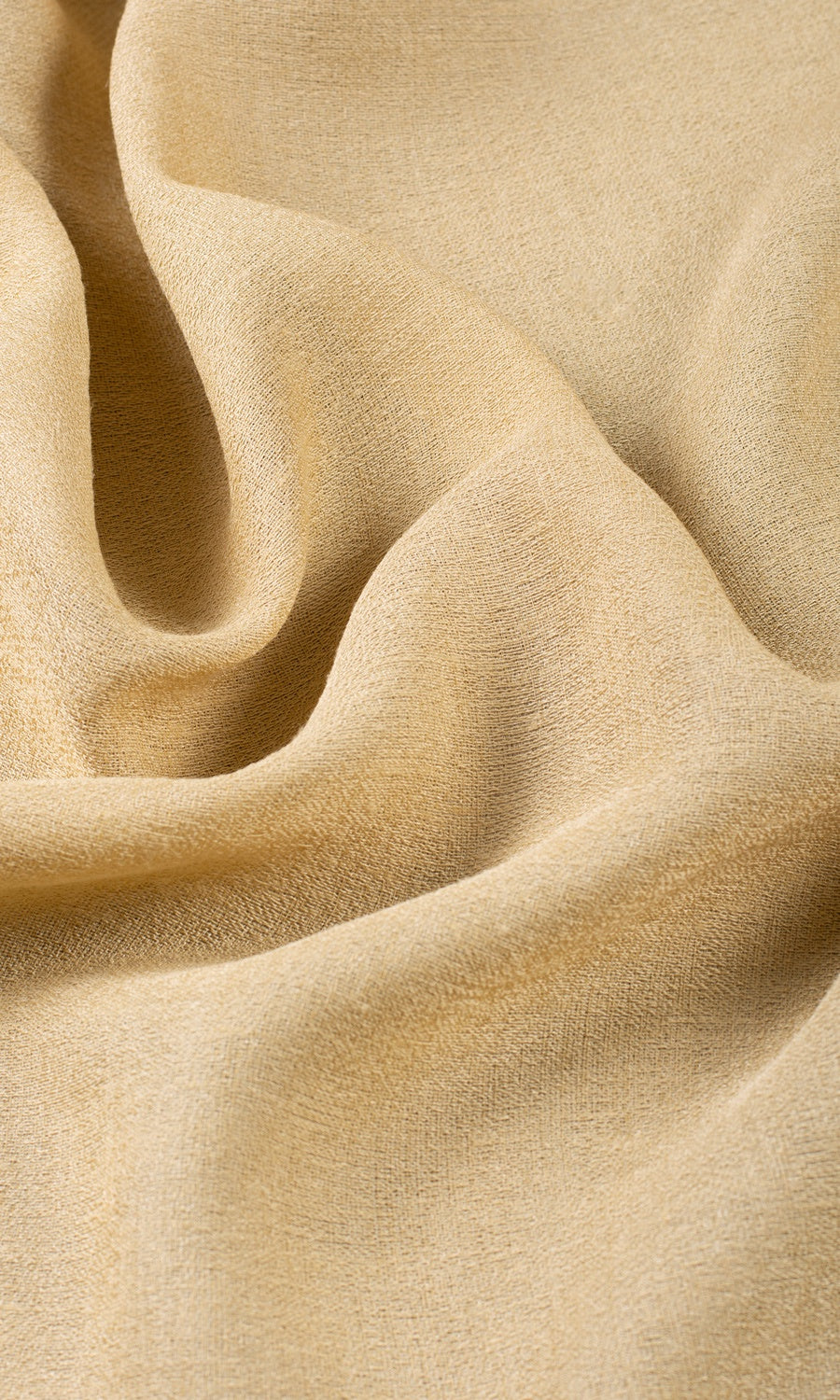 Sheer Fabric Material By the Yard (Macaroon Beige/ Warm Yellow)