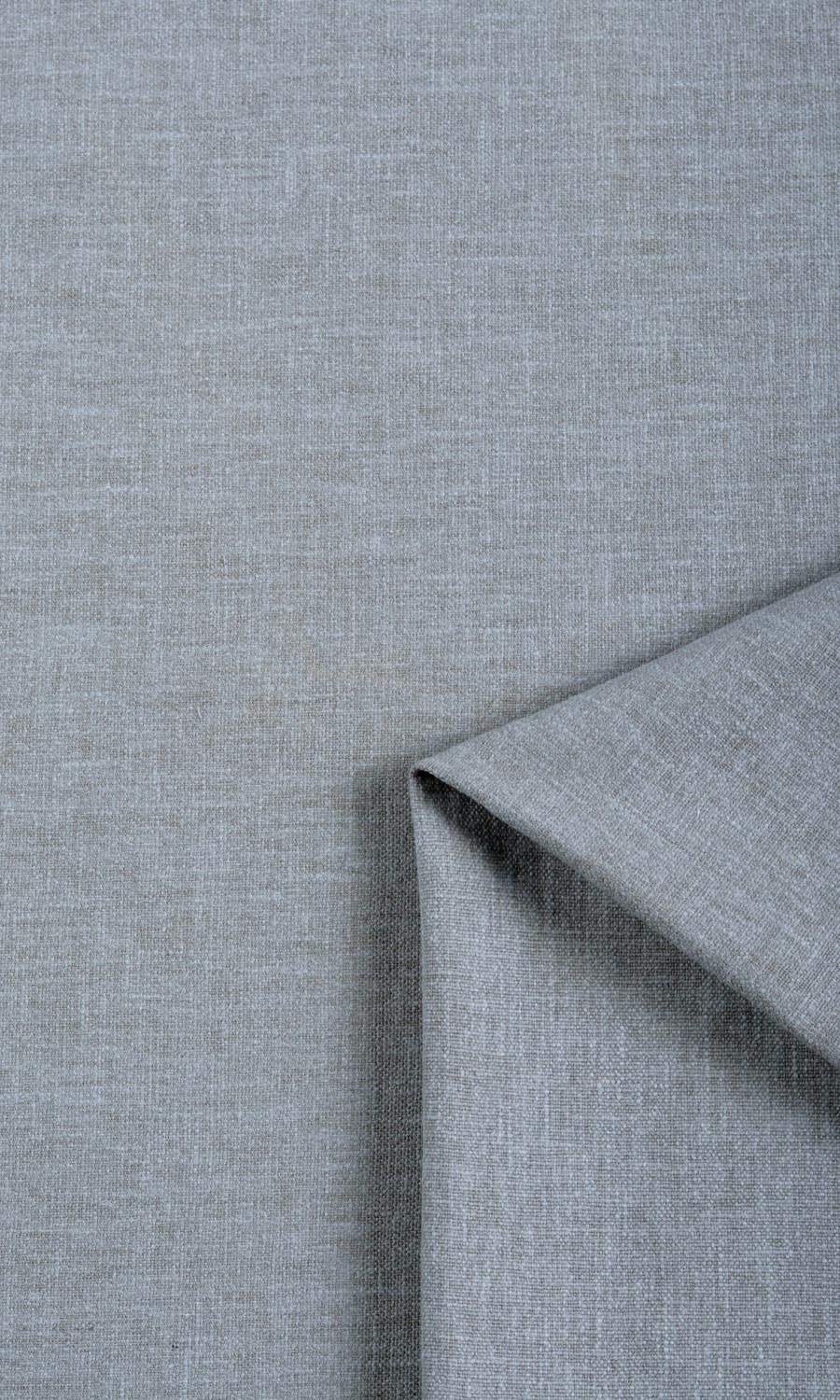 Linen Texture Home Textile Fabric Material Sample (Steel Grey)