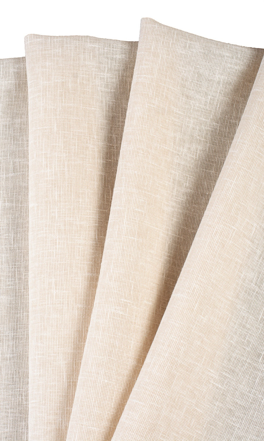 Plain Sheer Fabric By the Yard for Curtains & Drapes (Beige)