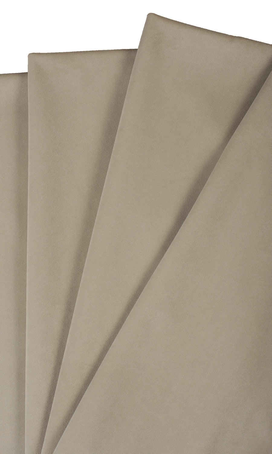 Velvet Fabric Material By the Yard (Tan/ Beige)