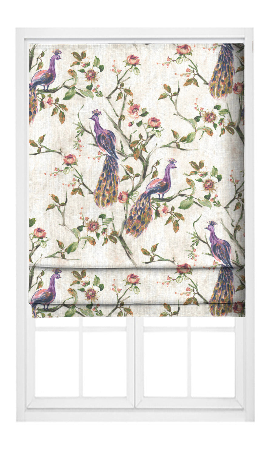 French Country Print Home Textile Fabric Material Sample (Orange/ Green/ Purple)