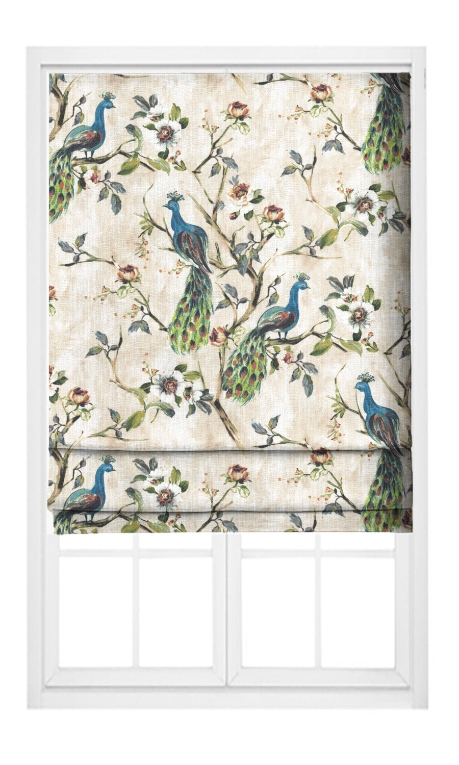 French Country Print Home Textile Fabric Material By the Yard (Blue/ Green)