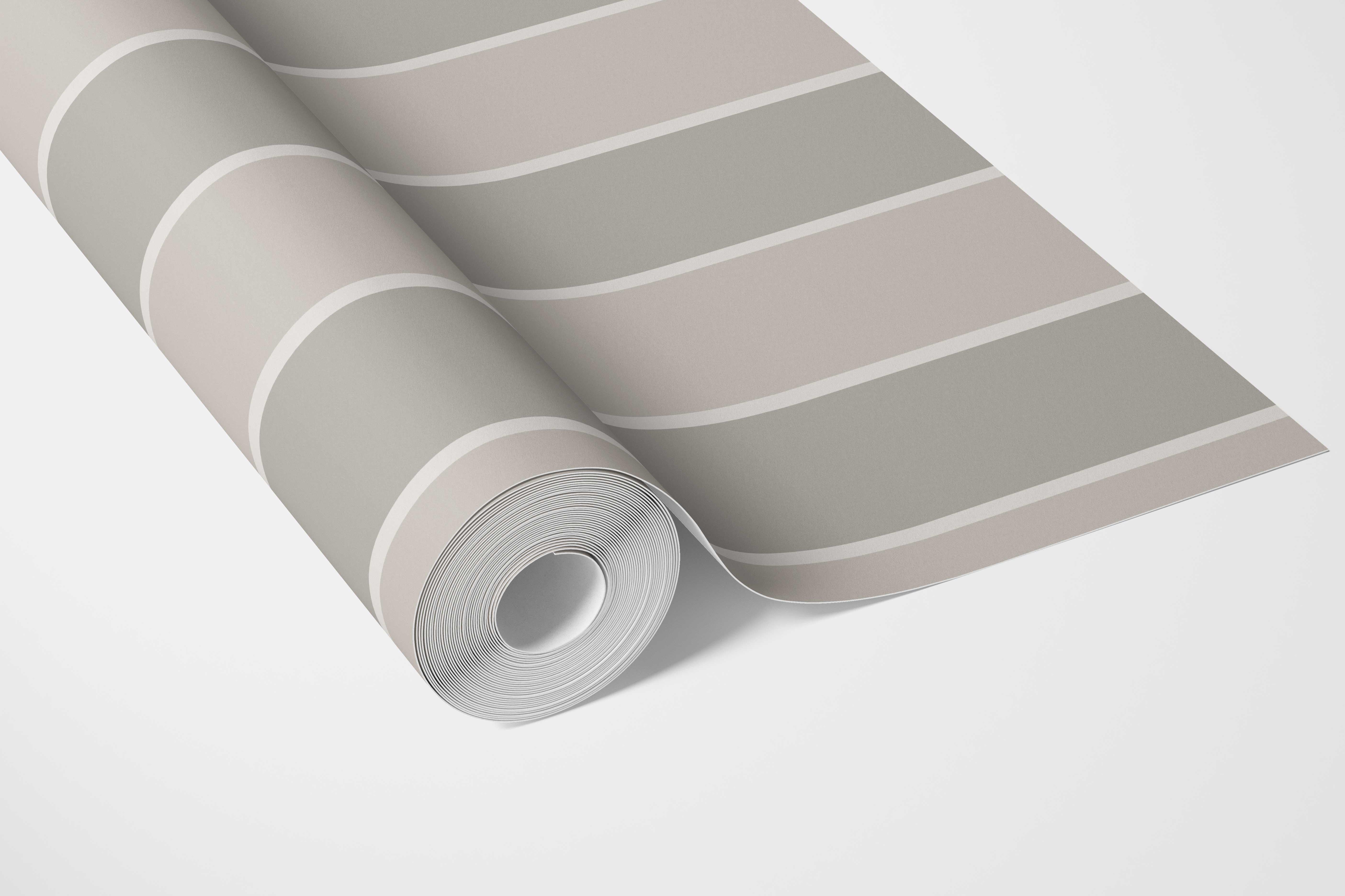 Neutral Geometric Striped Nursery Wallpaper Sample (Gray/ Beige/ Taupe)