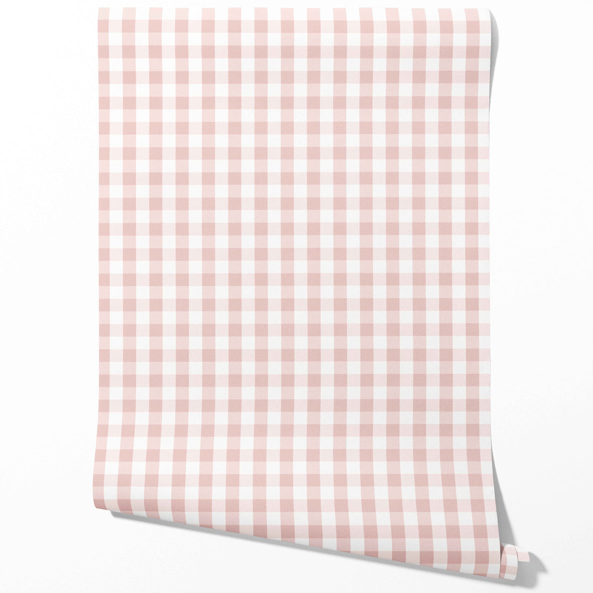 Geometric Gingham Traditional Wallpaper Sample (Pink)