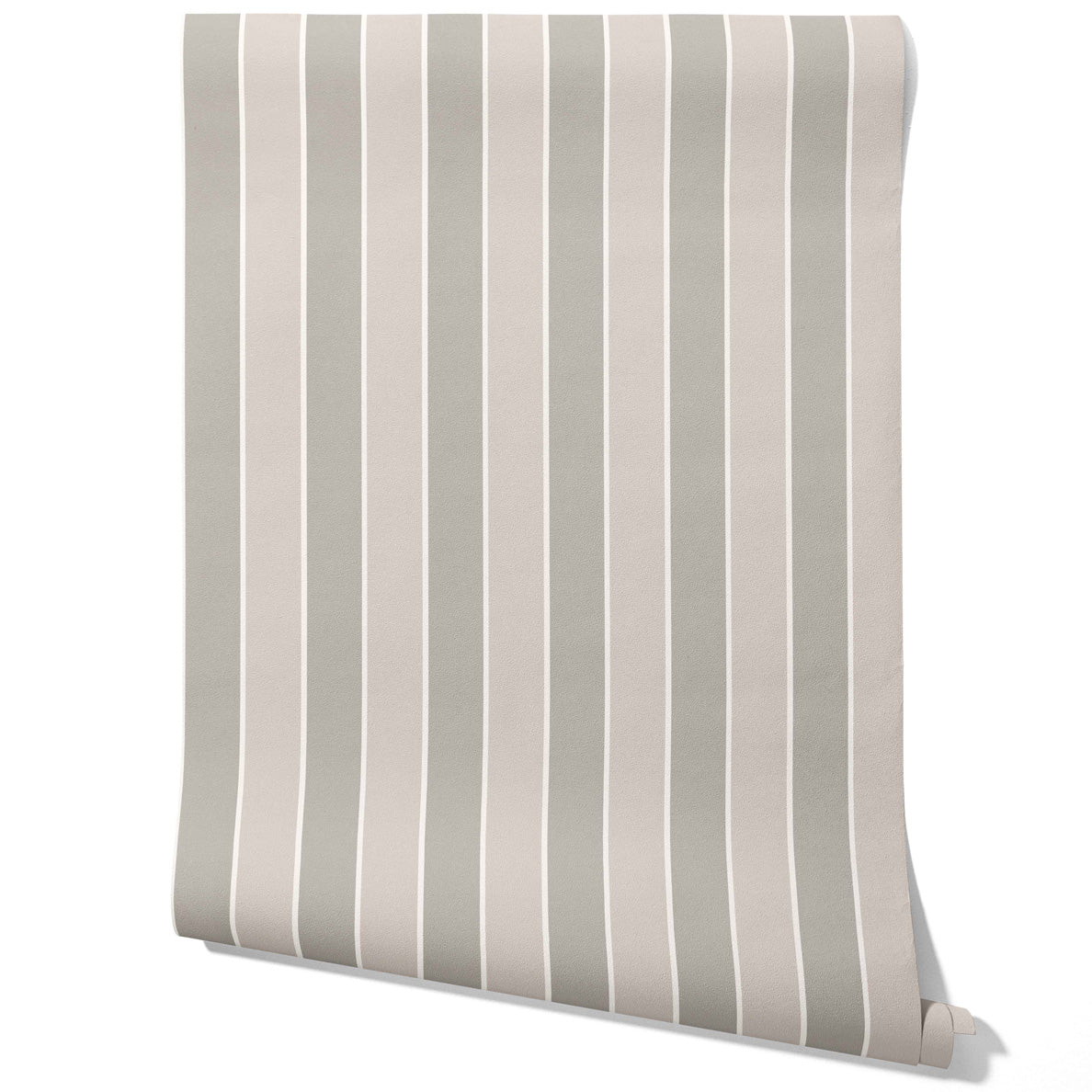 Neutral Geometric Striped Traditional Wallpaper Sample (Gray/ Beige/ Taupe)