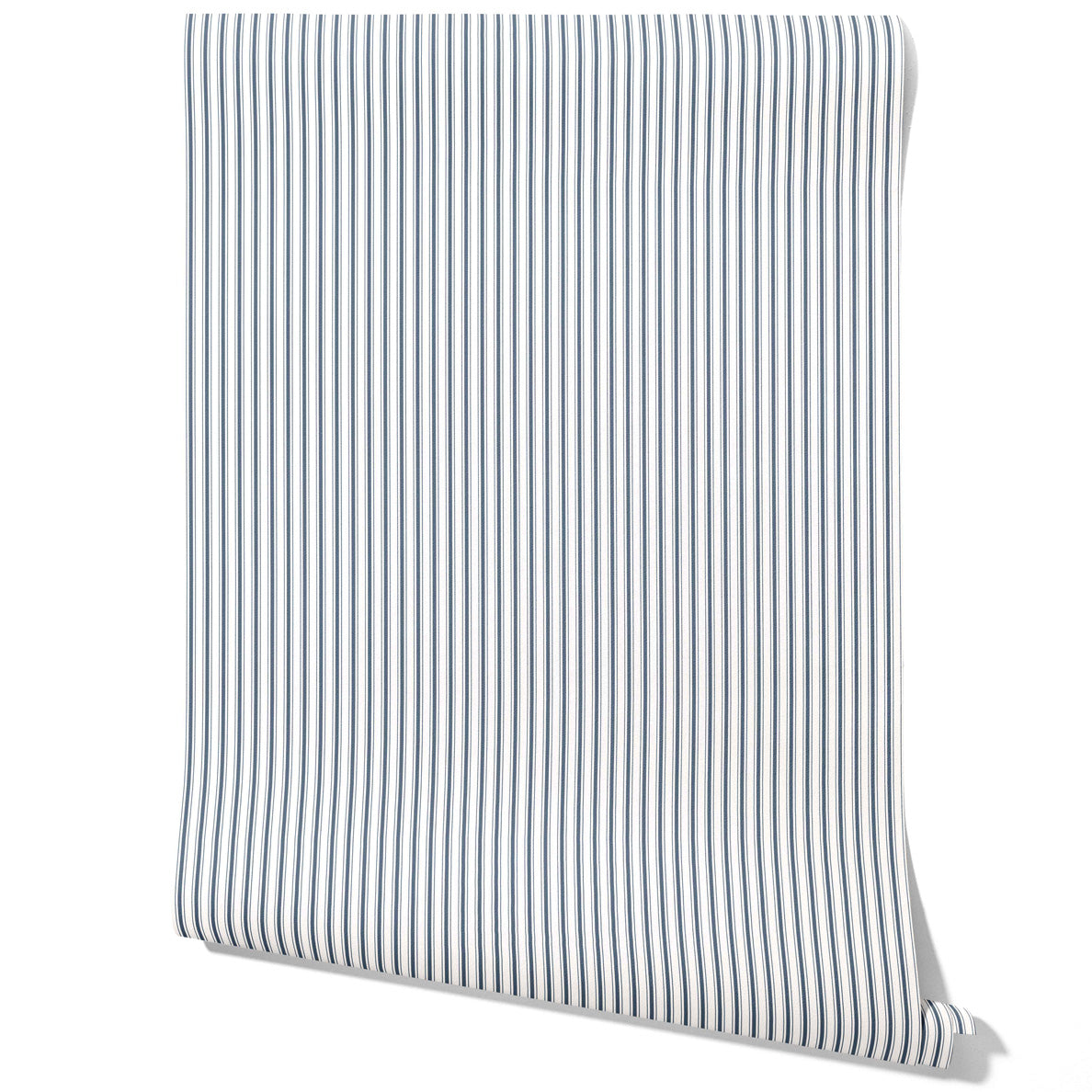 Geometric Striped Kitchen Wallpaper Sample (Navy Blue)