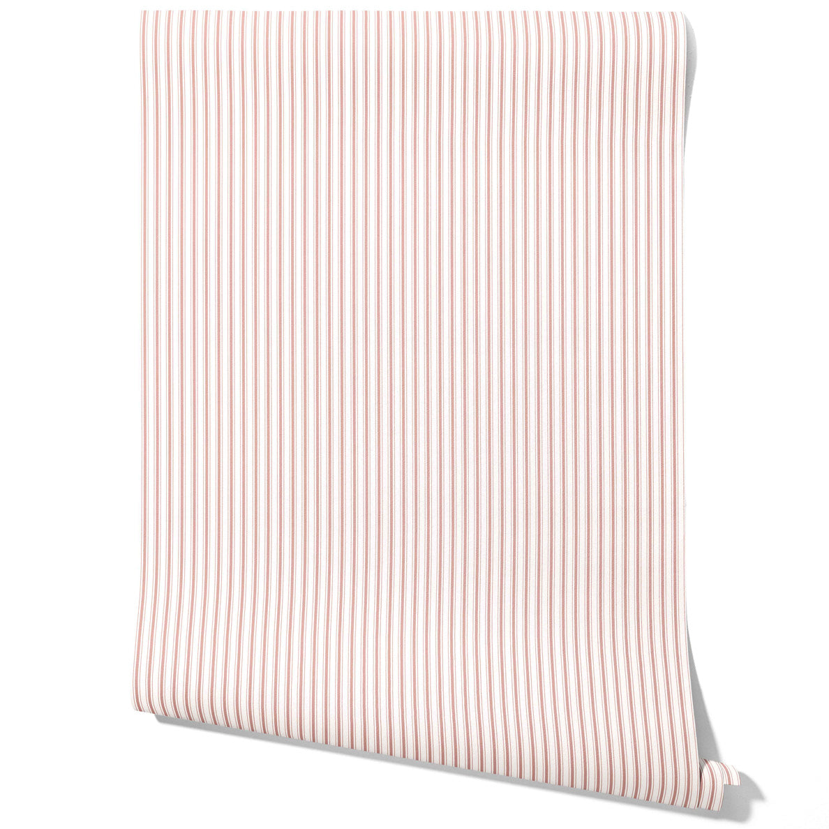 Geometric Striped Kitchen Wallpaper Sample (Pastel Pink)
