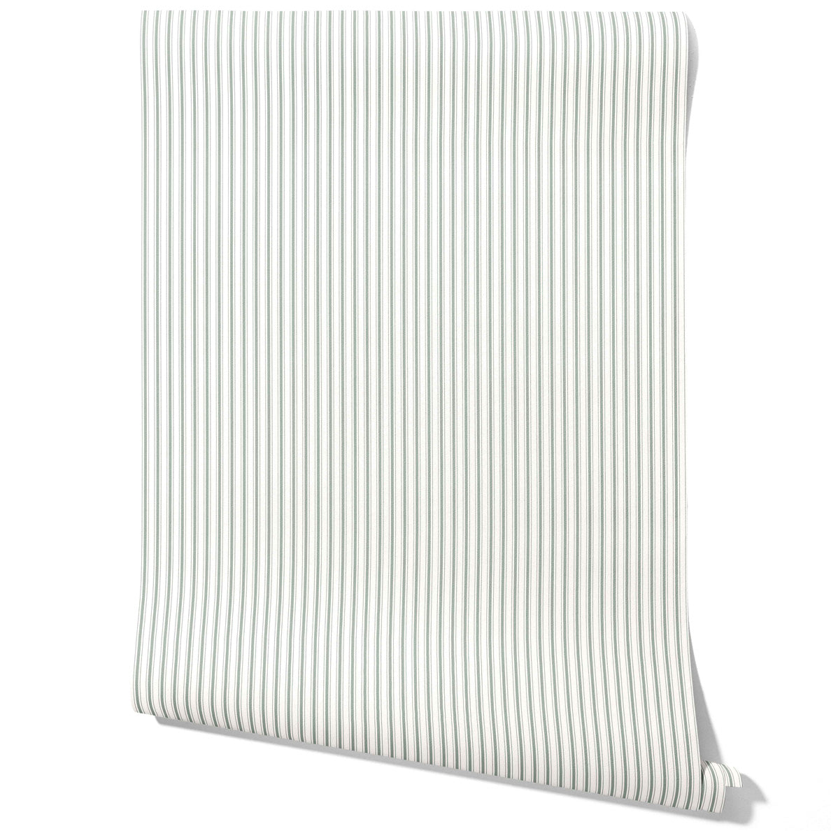 Neutral Geometric Striped Kitchen Wallpaper Sample (Green-Gray)