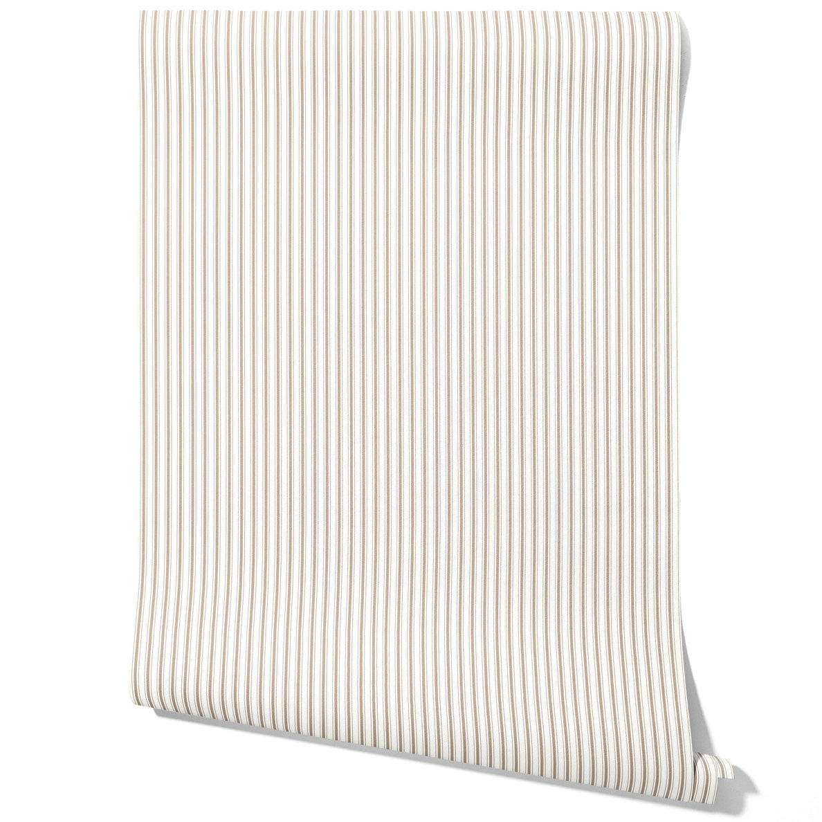 Neutral Geometric Striped Kitchen Wallpaper (Greige/ Beige/ Warm Gray)