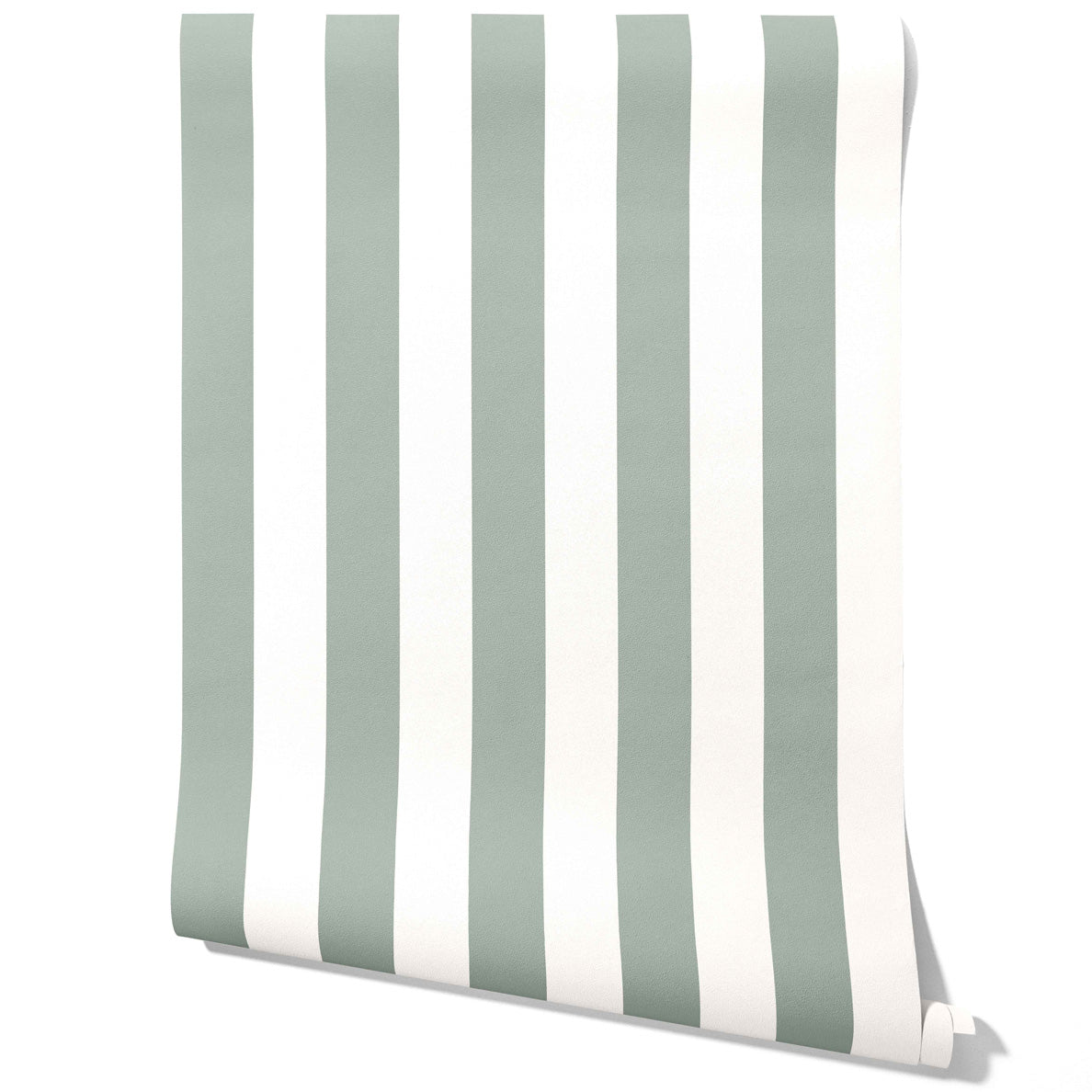 Geometric Striped Traditional Wallpaper Sample (Green)