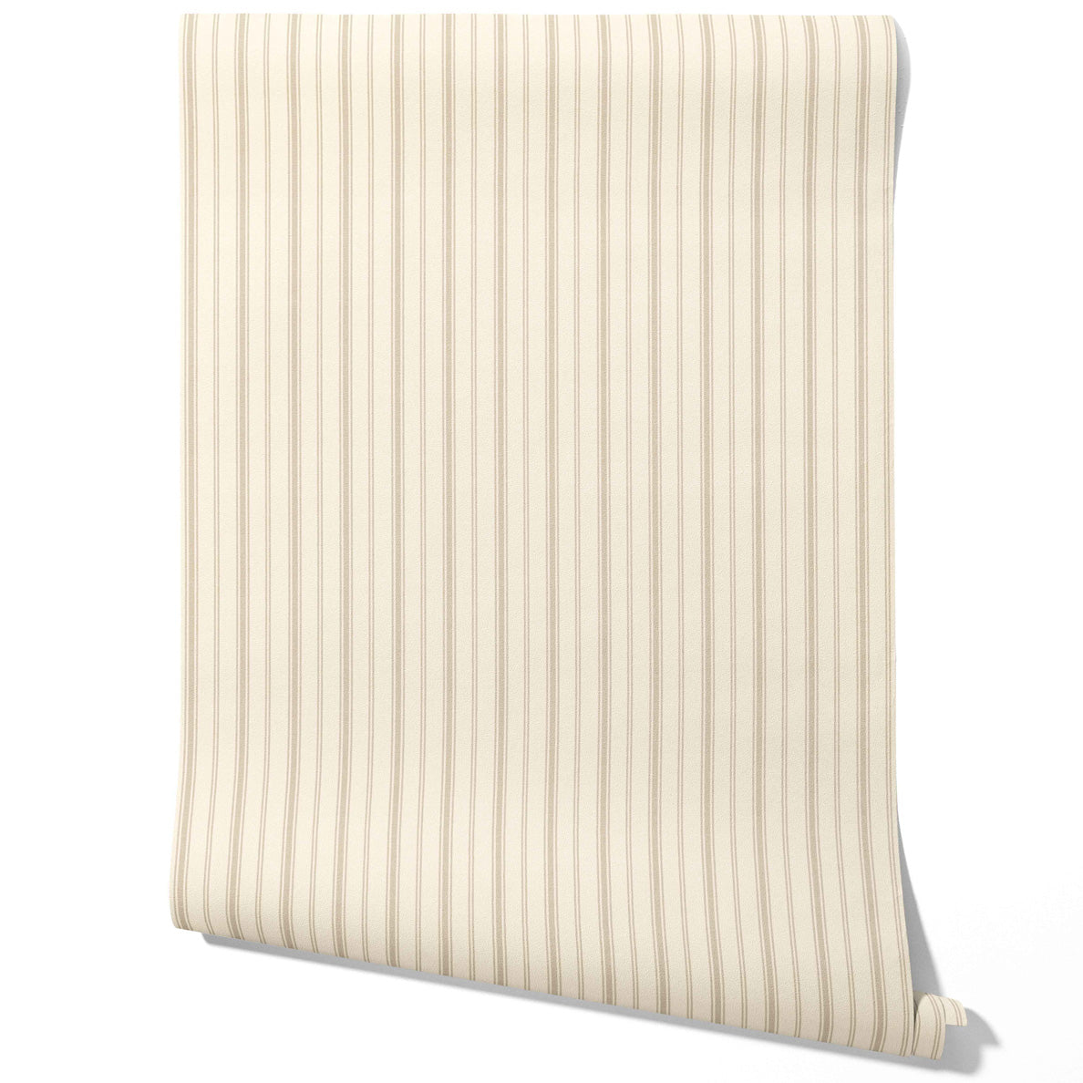 Neutral Geometric Striped Kitchen Wallpaper (Beige/ Taupe)