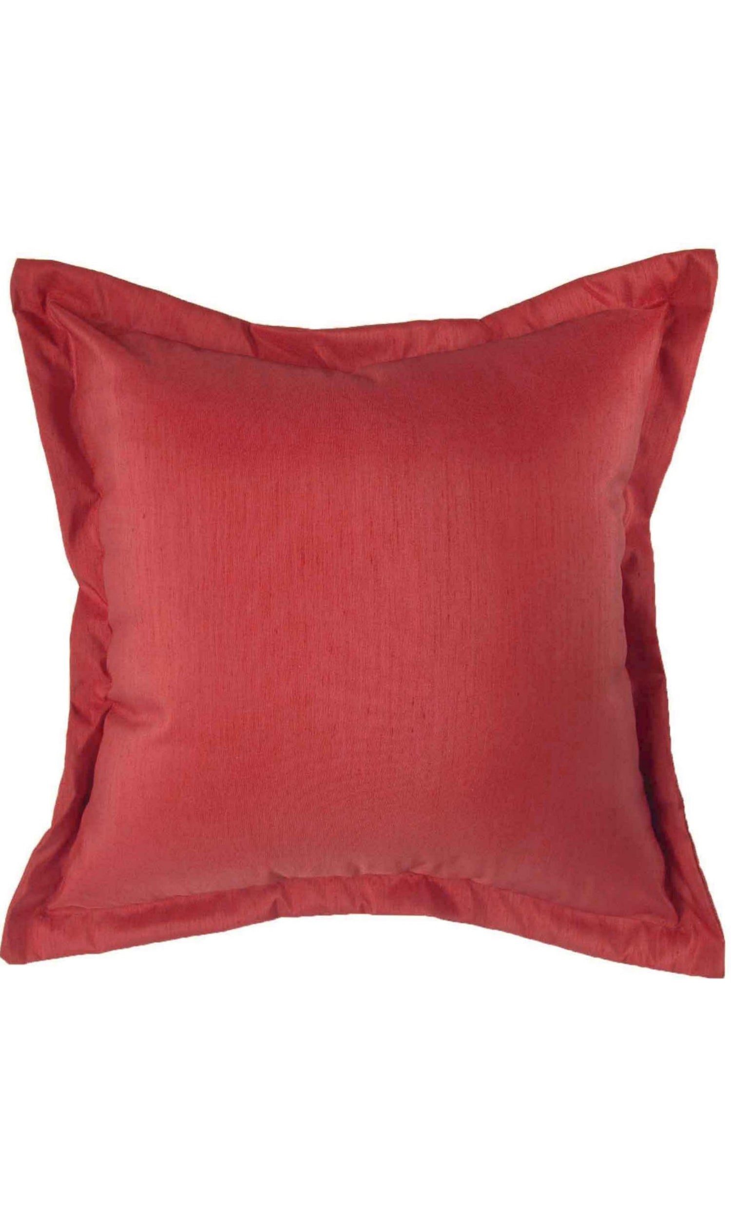 Faux Silk Fabric Material By the Metre (Red/ Orange)
