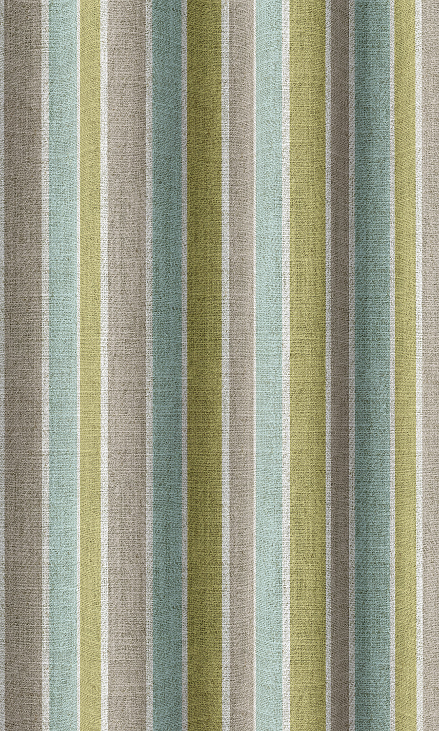 Striped Home Décor Fabric By the Metre (Turquoise Blue/ Green)