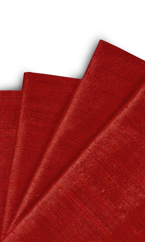 Pure Silk Window Treatments Fabric Sample (Red)