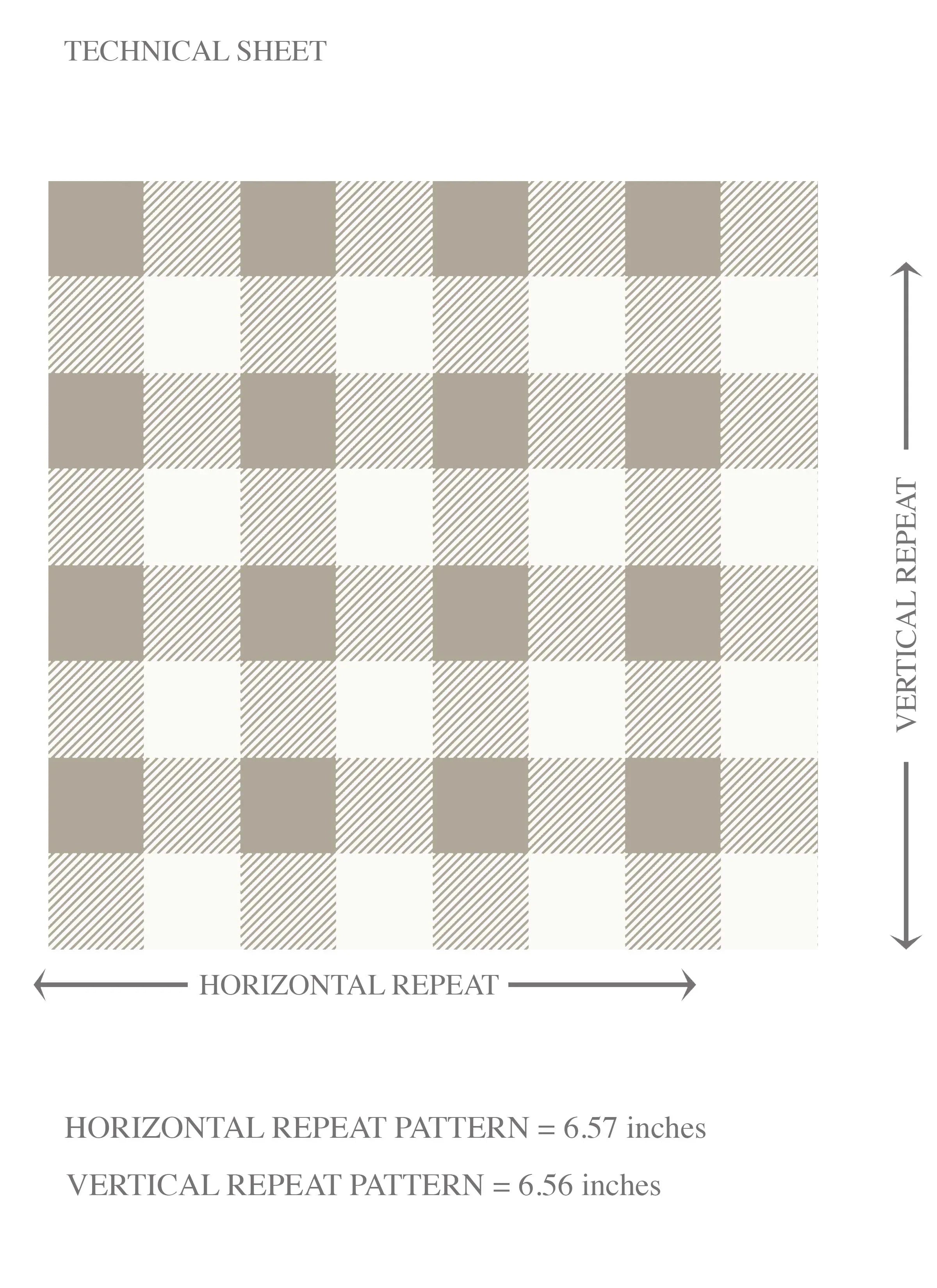 Neutral Gingham Checkered Kids Room Wallpaper Sample (Taupe Grey/ Greige)