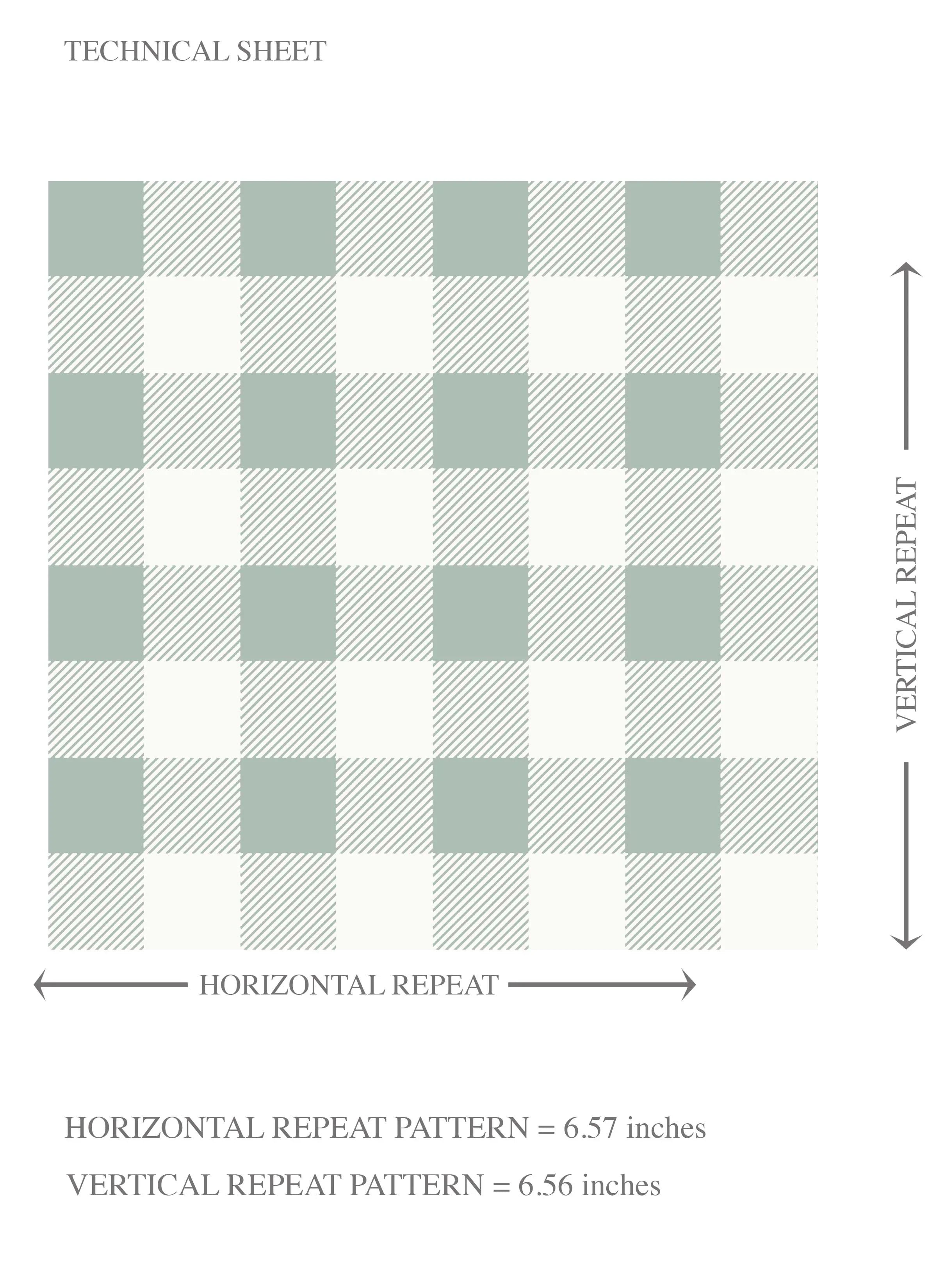 Gingham Checkered Kids Room Wallpaper (Duck Egg Blue)