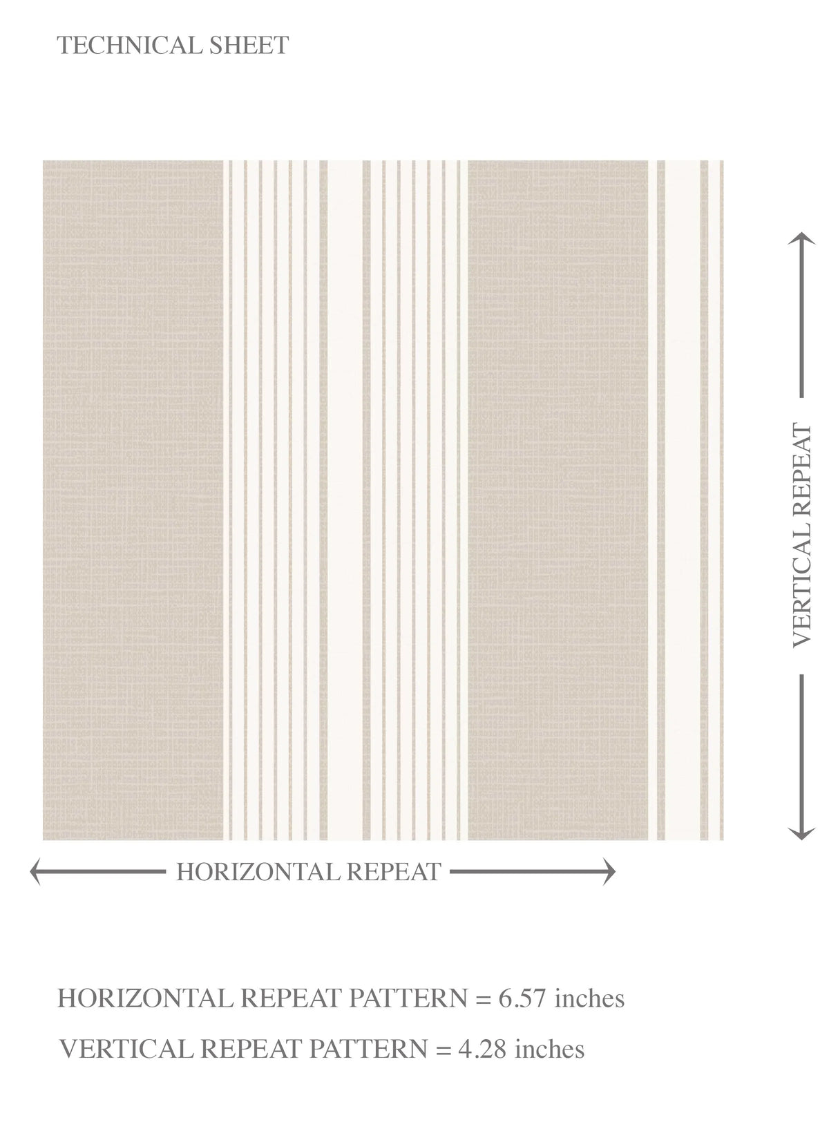 Neutral Geometric Striped Kids Room Wallpaper Sample (Soft Taupe/ Beige/ Grey)