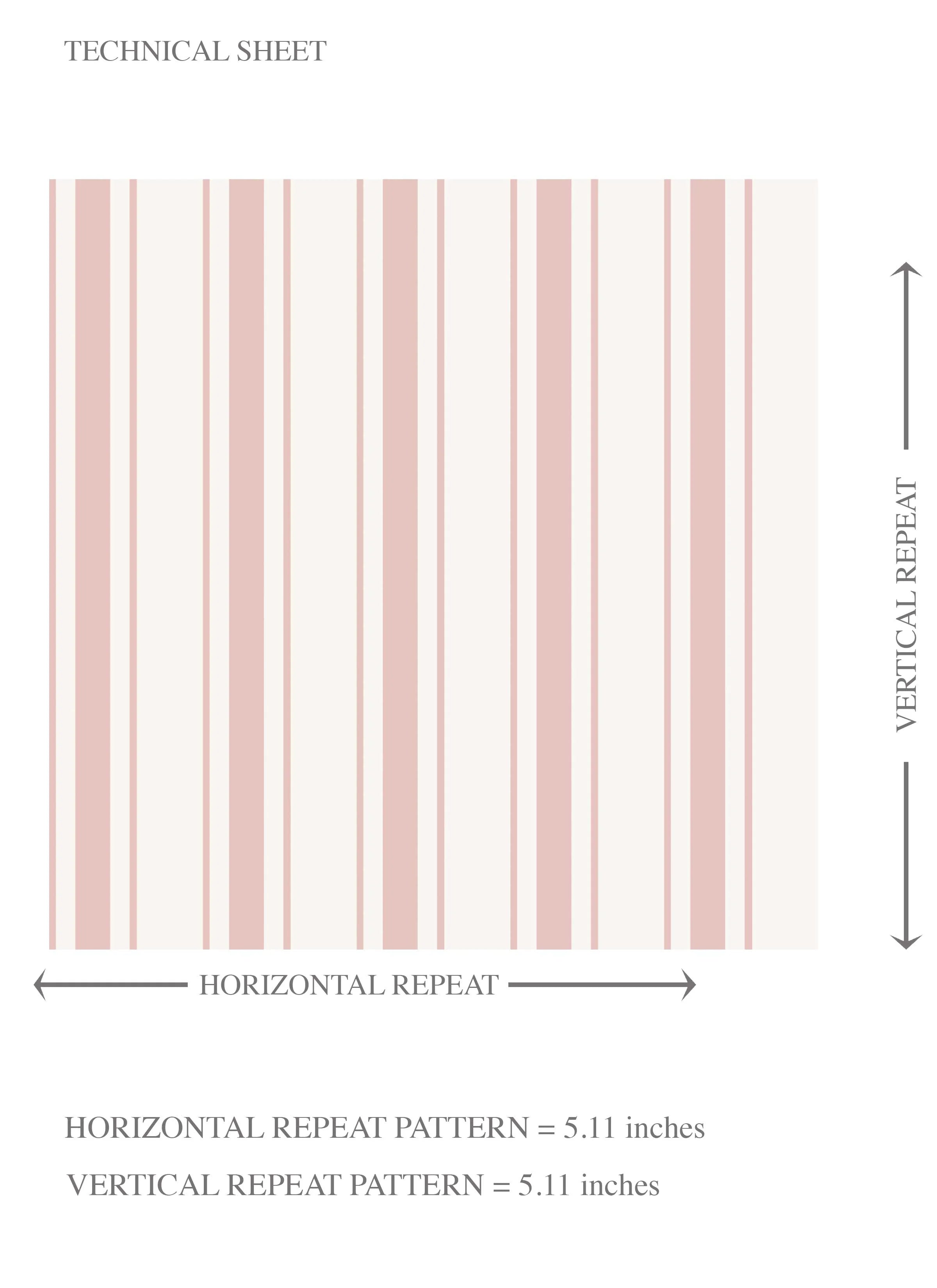 Geometric Striped Kids Room Wallpaper Sample (Blush Pink)