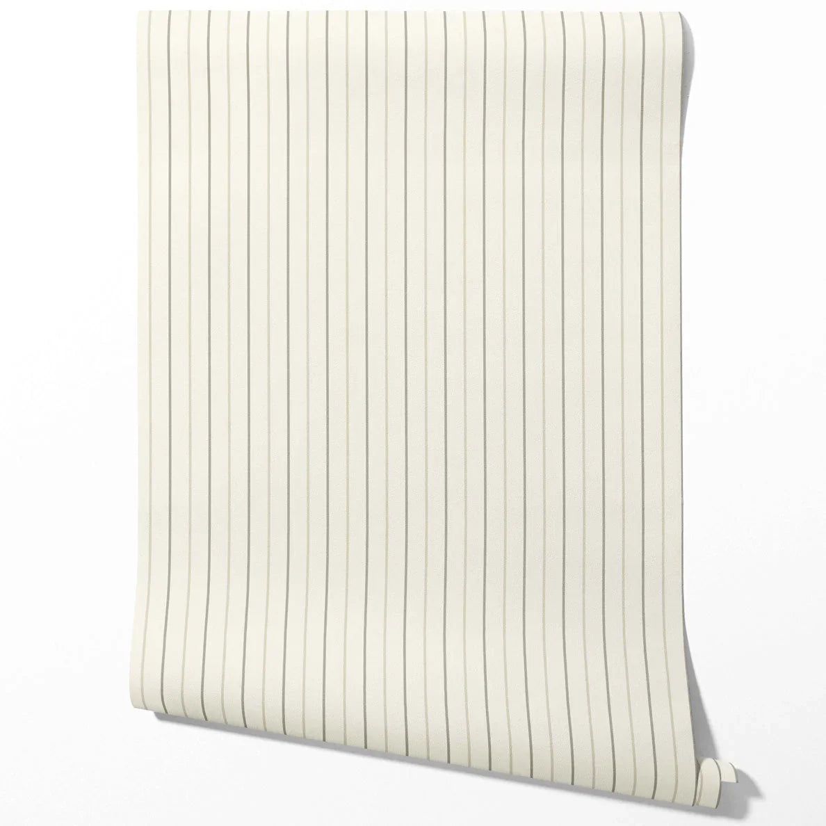 Neutral Geometric Striped Kitchen Wallpaper Sample (Sage Grey/ Beige/ Cream)