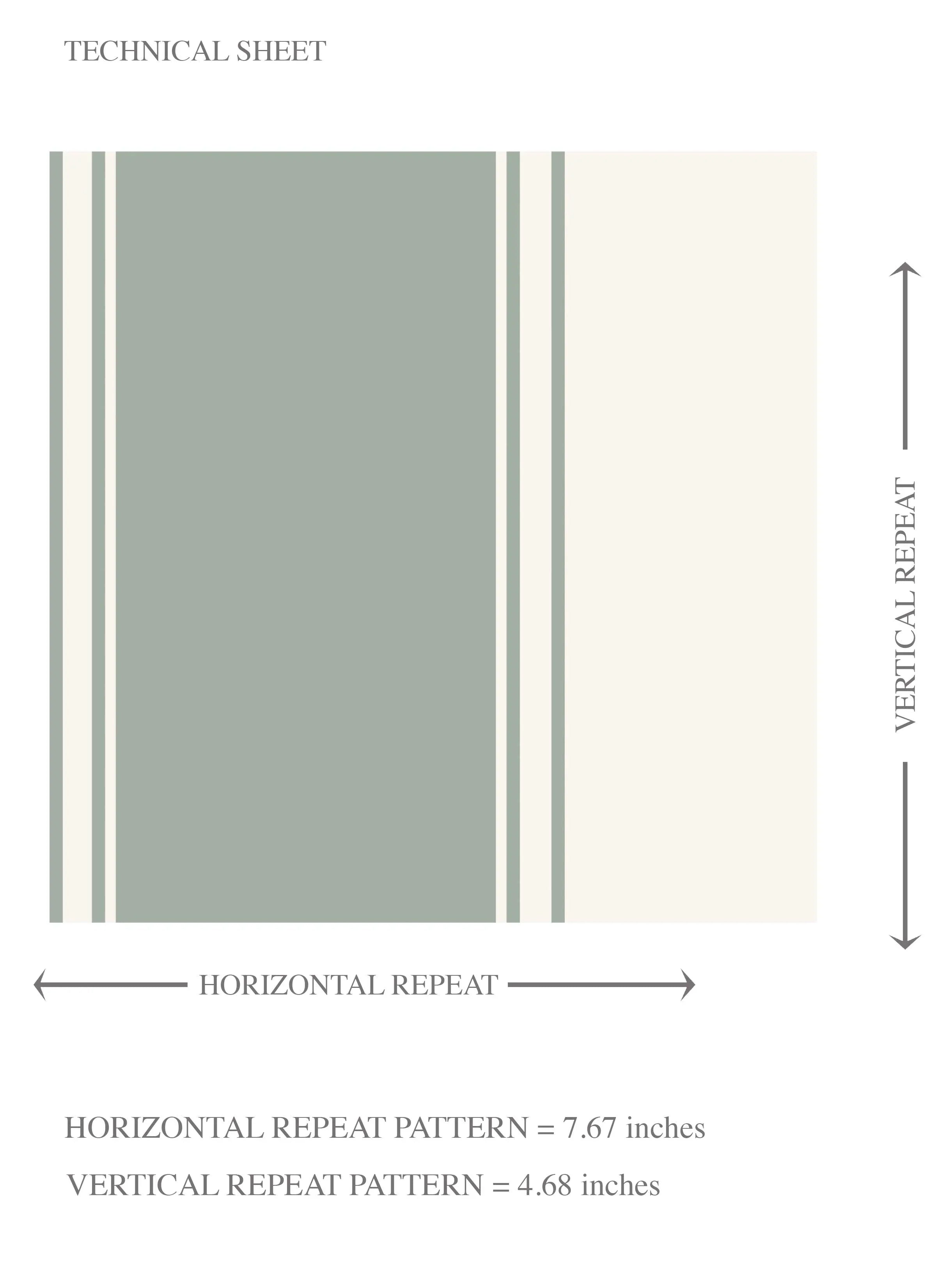 Geometric Striped Kids Room Wallpaper Sample (Sage Green/ Grey)