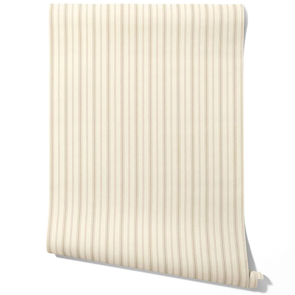 Neutral Geometric Striped Kitchen Wallpaper Sample (Beige/ Taupe)
